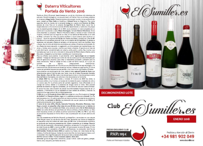 19º Lote Enero 2018 Club de vinos El Sumiller