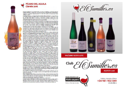 26º Lote Agosto 2018 Club de vinos El Sumiller