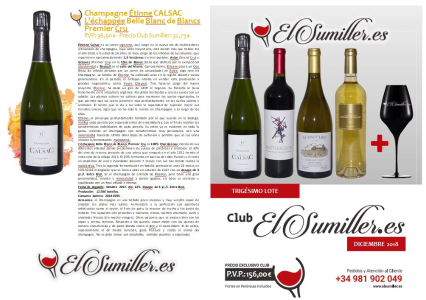 30º Lote Diciembre 2018 Club de vinos El Sumiller