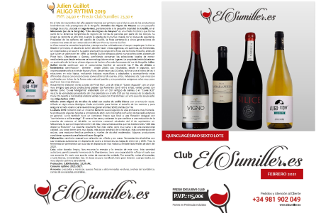 56º Lote Febrero 2021 Club de vinos El Sumiller