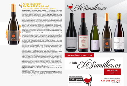 75º Lote Septiembre 2023 Club de vinos El Sumiller