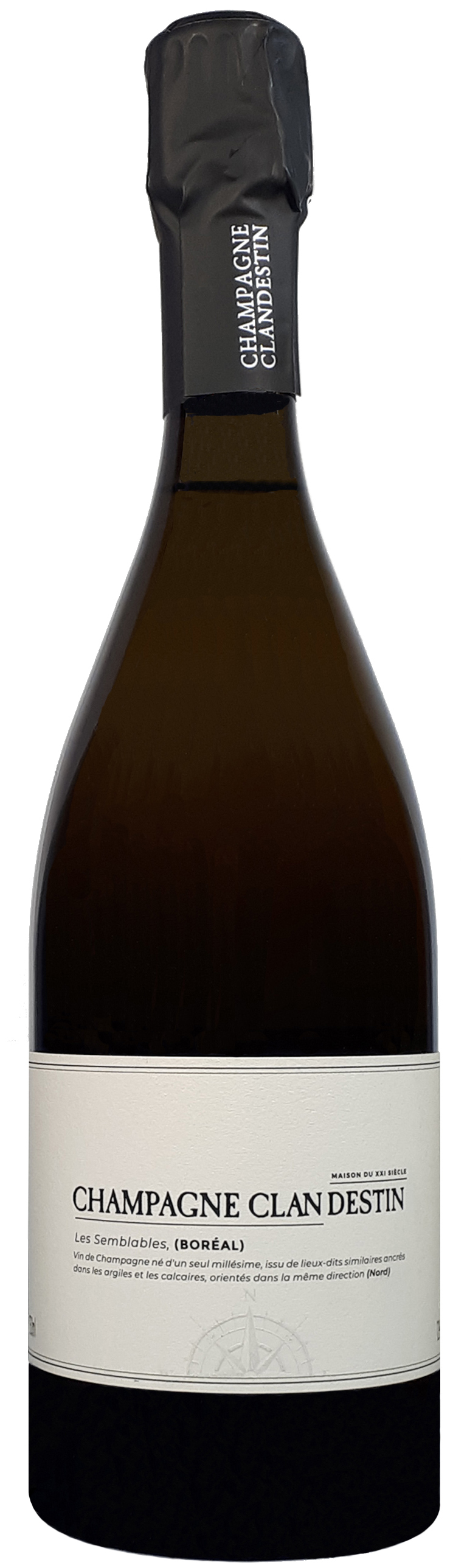 Champagne Clandestin Les Semblables Boréal Blanc De Noirs Brut Nature 2022